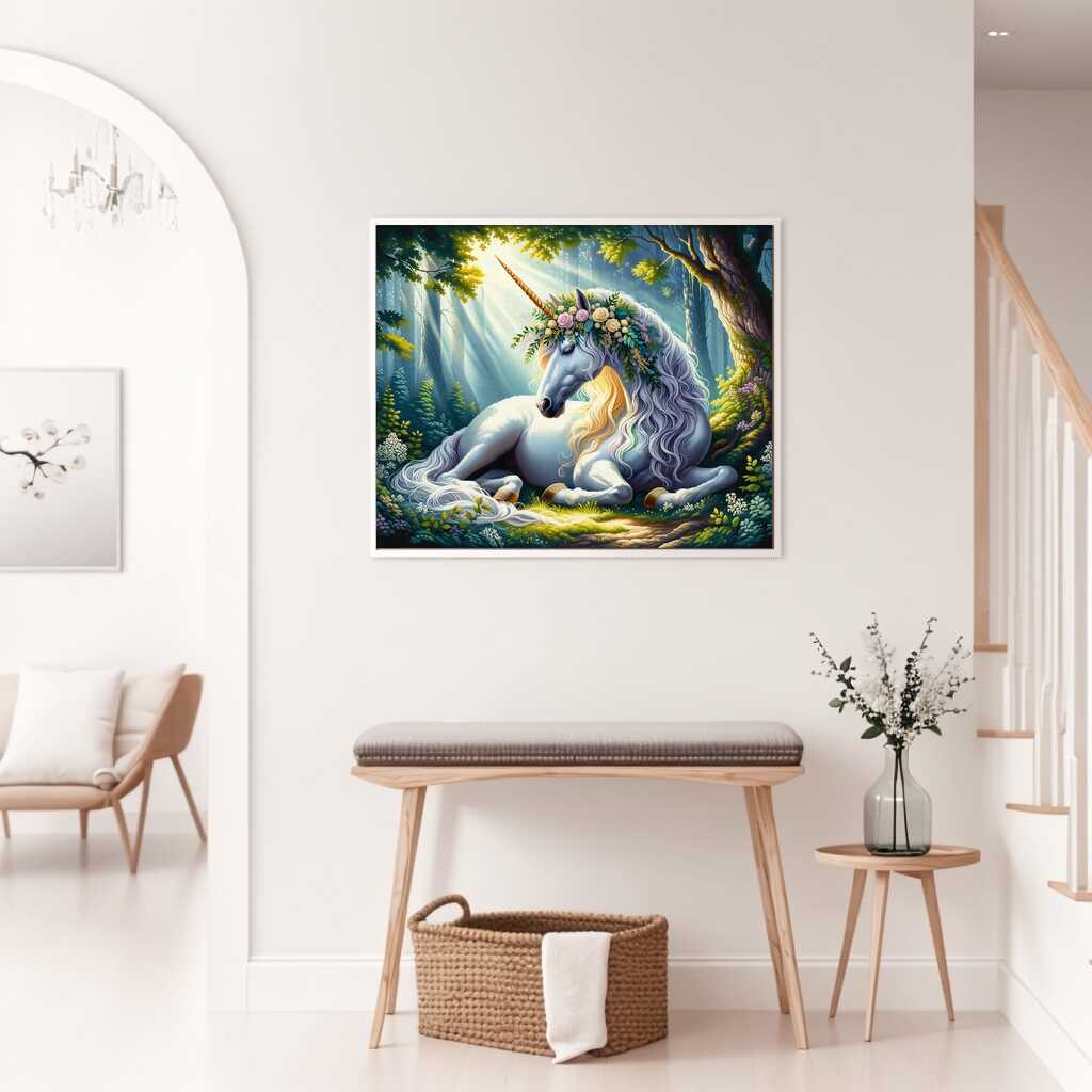 Unicorn in the forest - Paint by Numbers