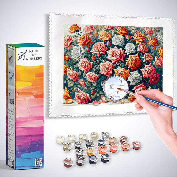 Paint by Numbers - Rose bouquet