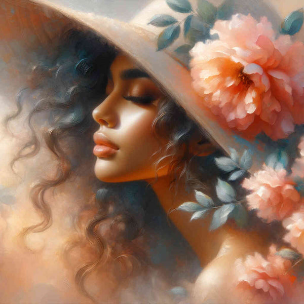 Woman, hat - Paint by Numbers