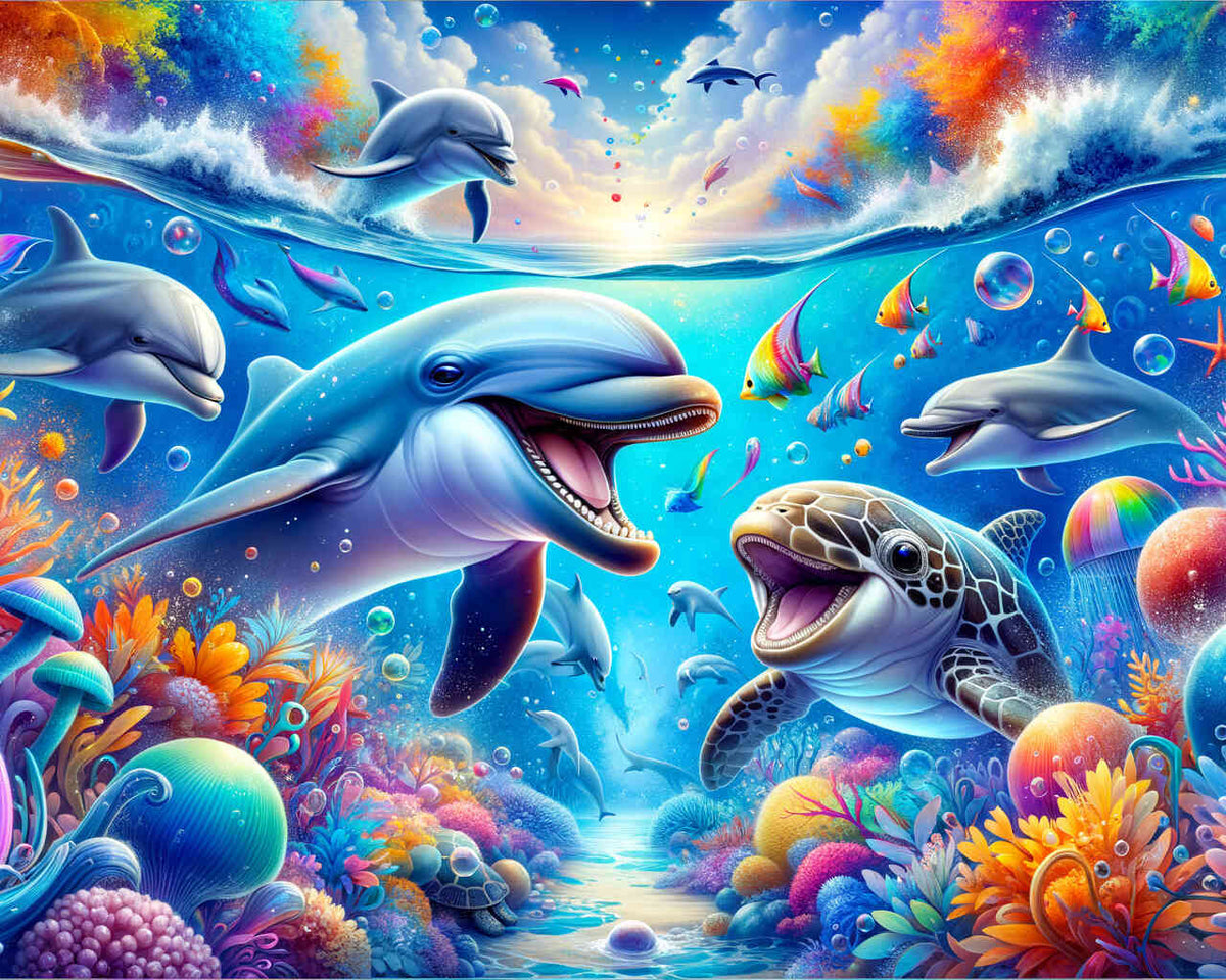 Paint by Numbers - Marine animal friends