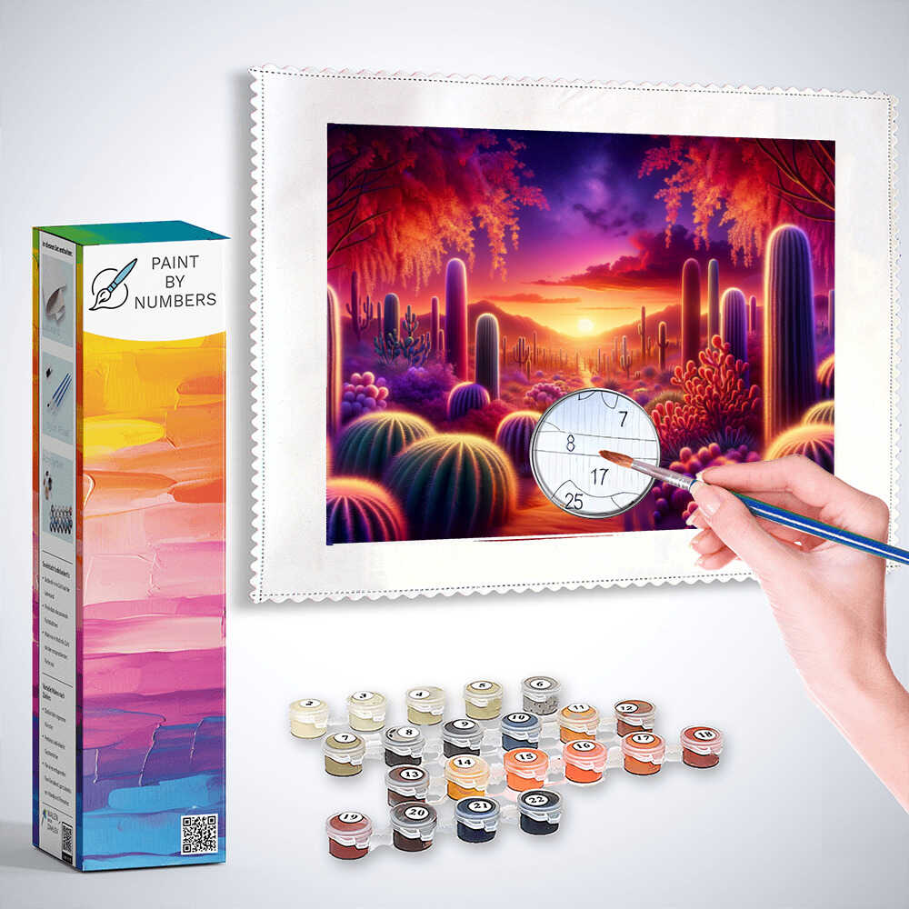 Paint by Numbers - Cacti