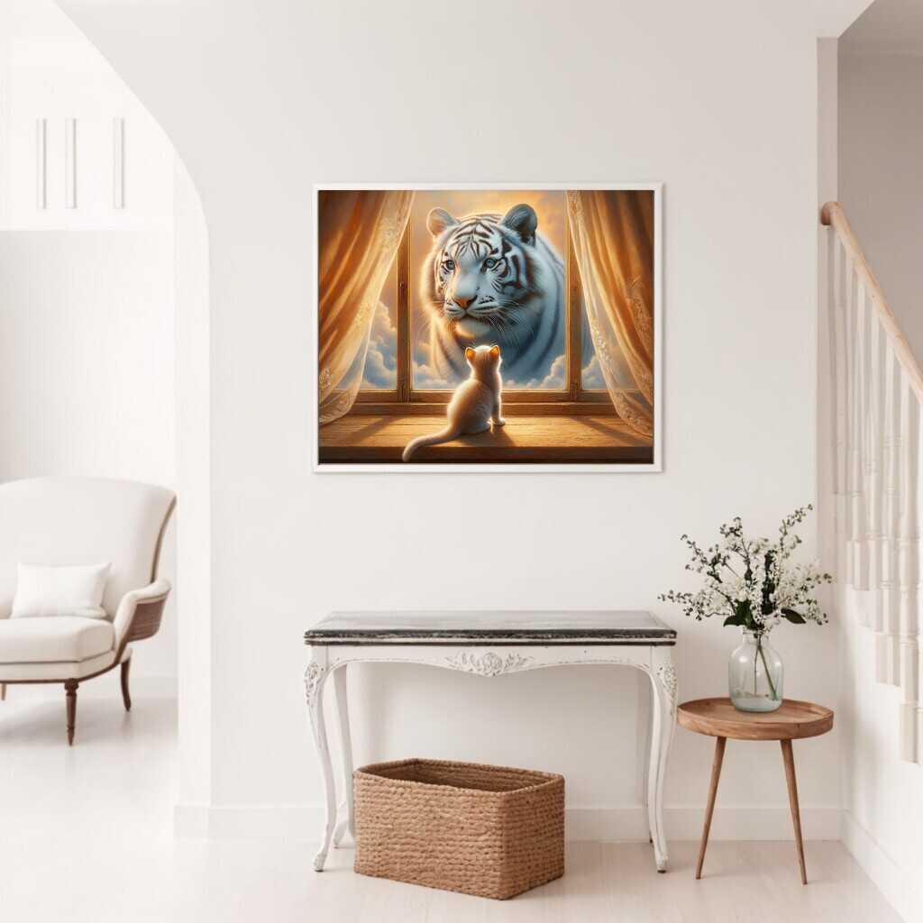 Paint by Numbers - Cat Window Mirror Picture