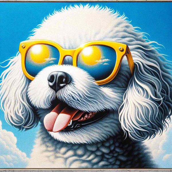 Paint by Numbers - Bolognese with sunglasses, dog