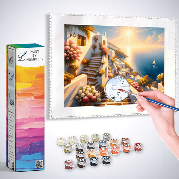 Paint by Numbers - Greek Stairs