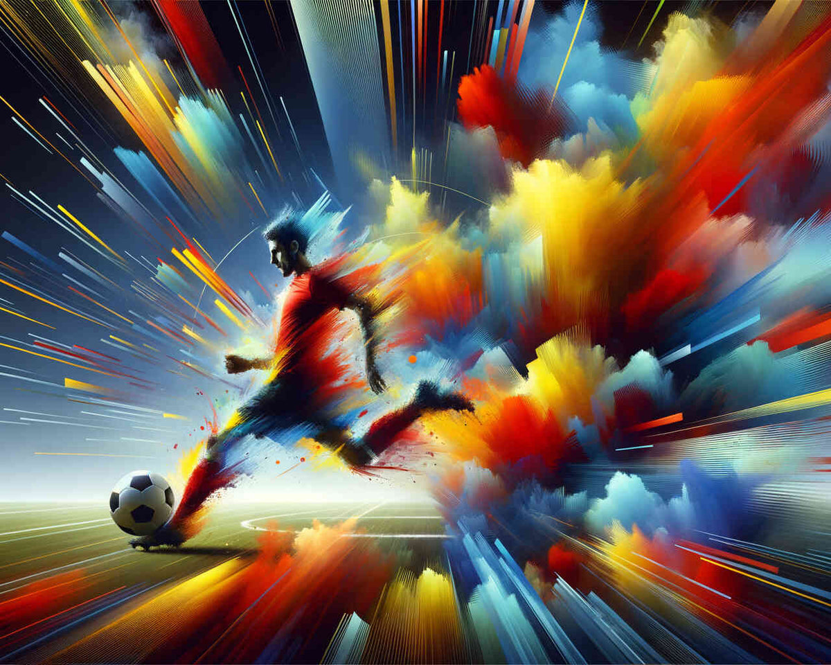 Paint by Numbers - Football, abstract