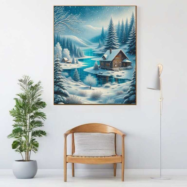 Paint by Numbers - Hutte in Winterland