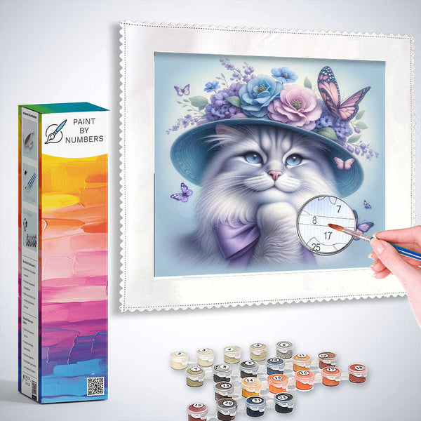Paint by Numbers - Cat with Hat