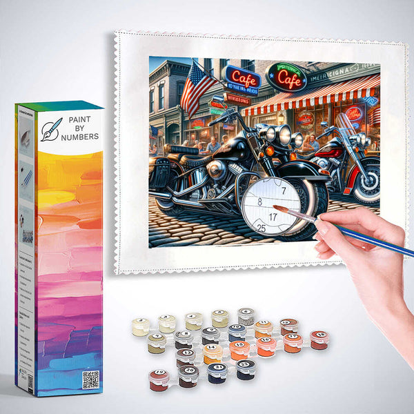 Paint by Numbers - Harleymeeting