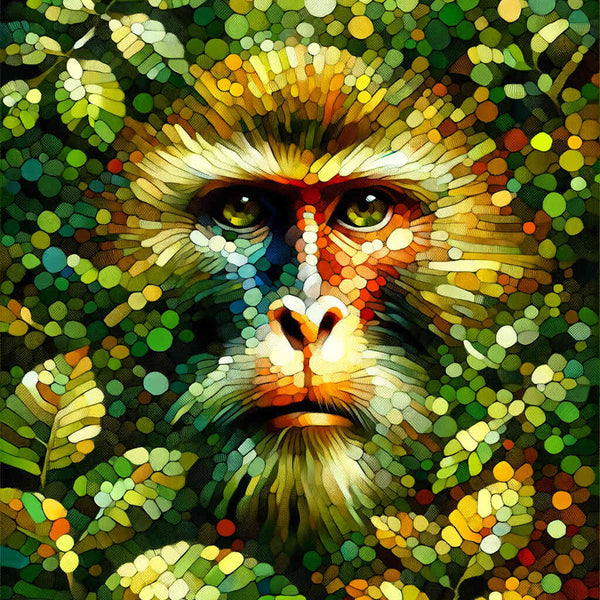 Paint by Numbers - Monkey Portrait