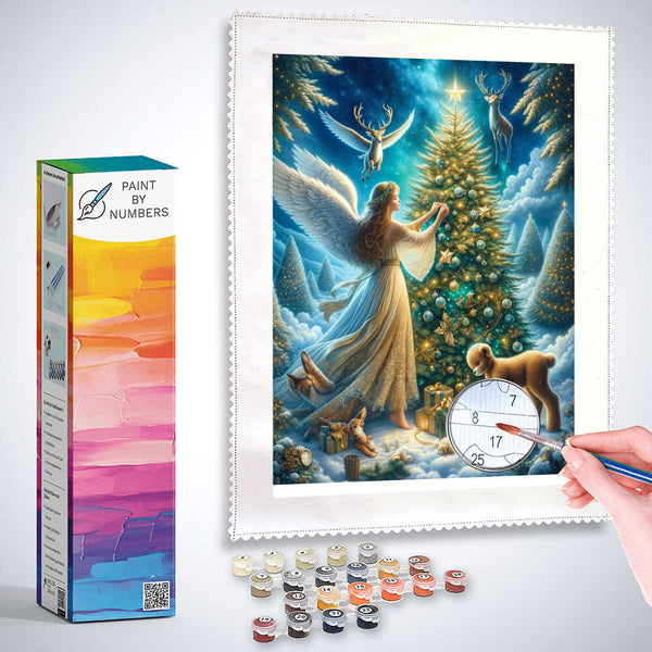 Paint by Numbers - Angel Decorations Christmas Tree
