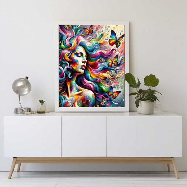 Paint by Numbers - Rainbow Hair Woman