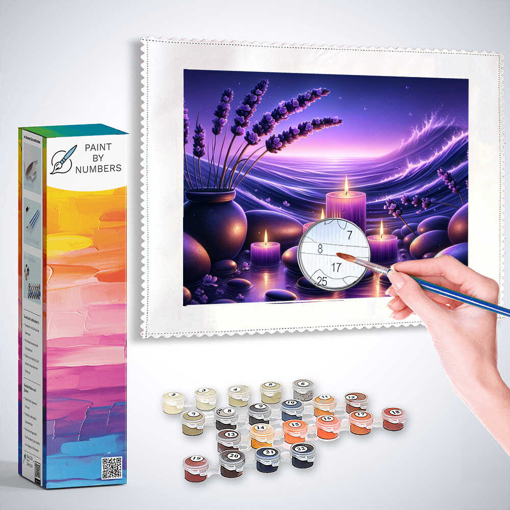 Paint by Numbers - Purple Relaxation Candles