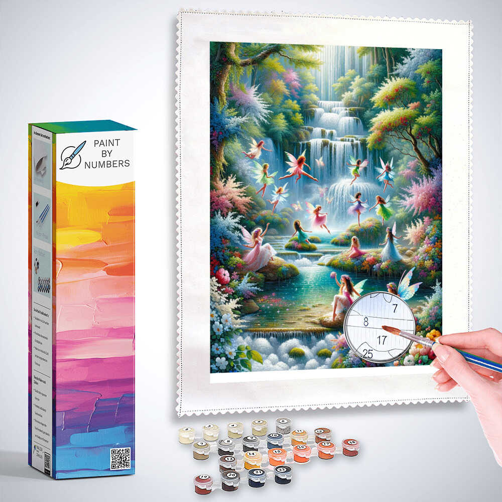 Paint by Numbers - Fairy Tale World Waterfall