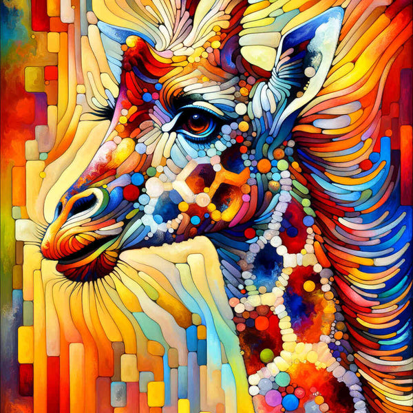 Colorful giraffe - Paint by Numbers