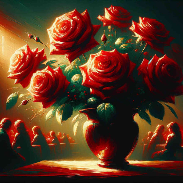 Paint by Numbers - Roses in the vase