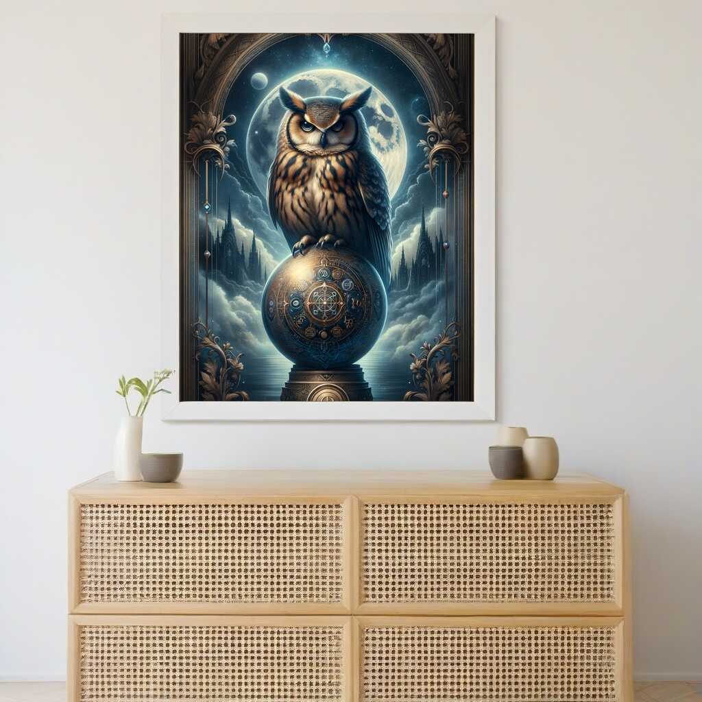 Paint by Numbers - Owl with Chain
