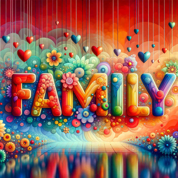 Paint by Numbers - Family, Colorful