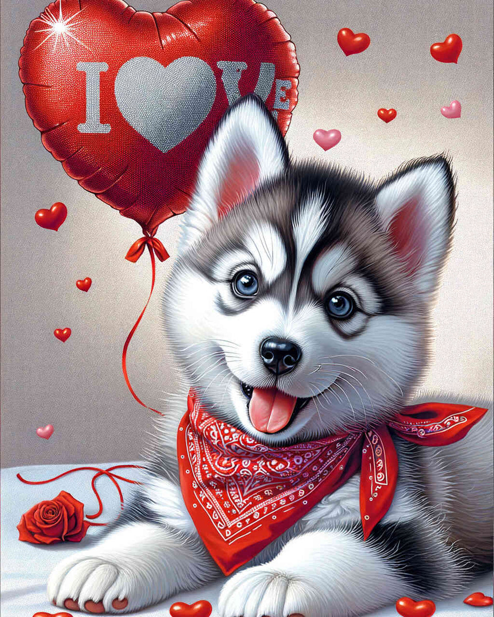 Paint by Numbers - Husky love