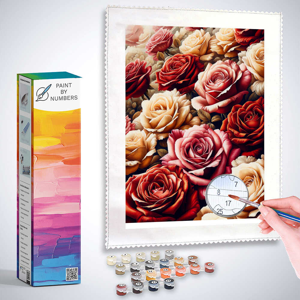 Paint by Numbers - Rose Bleeding Picture