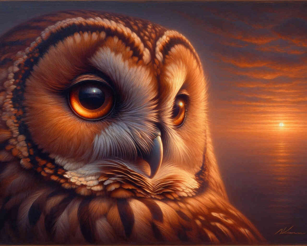 Paint by Numbers - Loving owl