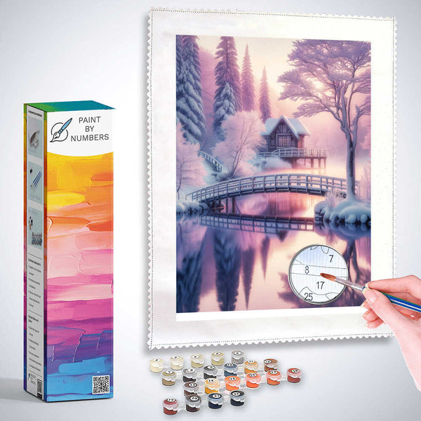 Paint by Numbers - Snowman Bridge