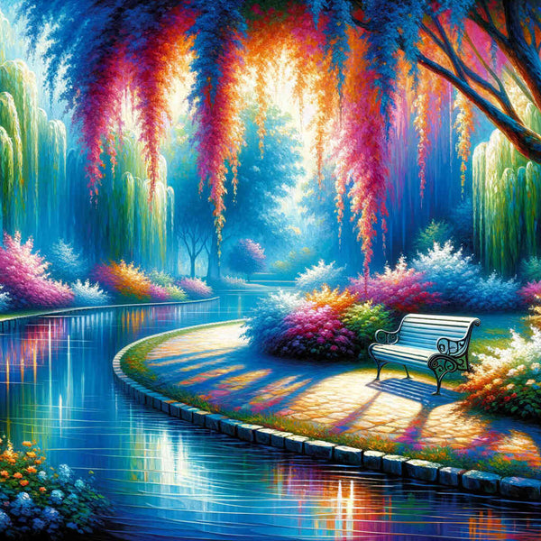 Paint by Numbers - Park landscape