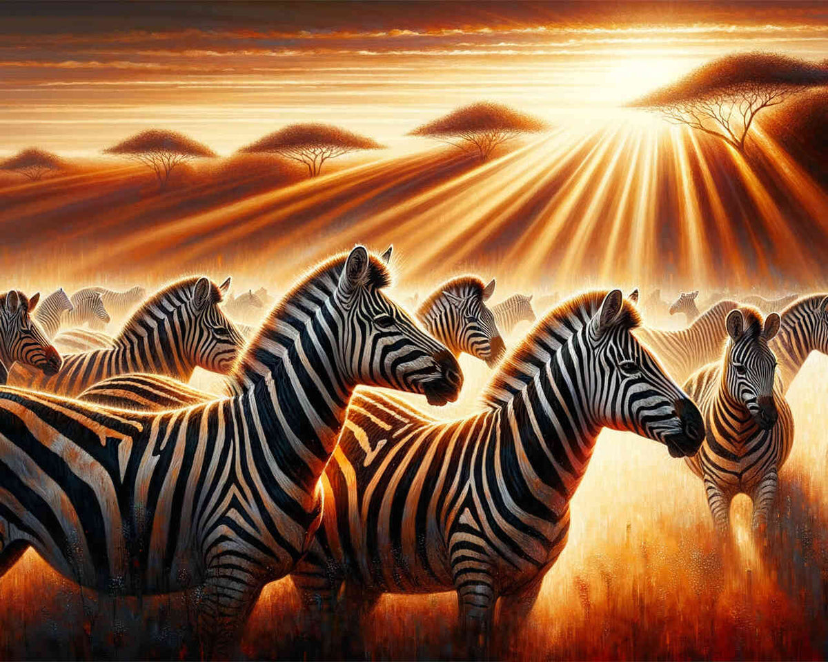 Paint by Numbers - Zebra group