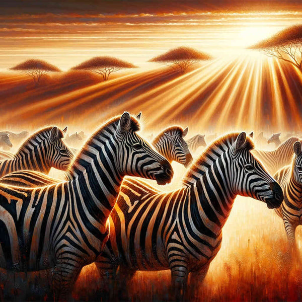 Paint by Numbers - Zebra group