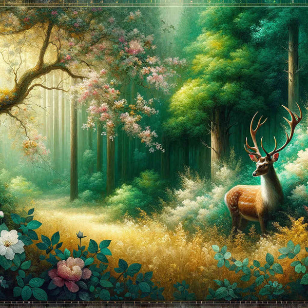 Paint by Numbers - Deer in the Forest