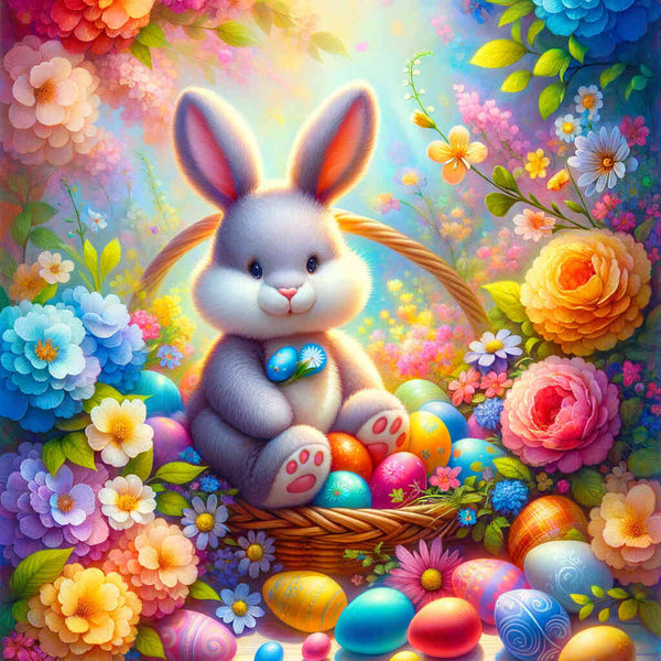 Paint by Numbers - Big Colorful Easter Basket
