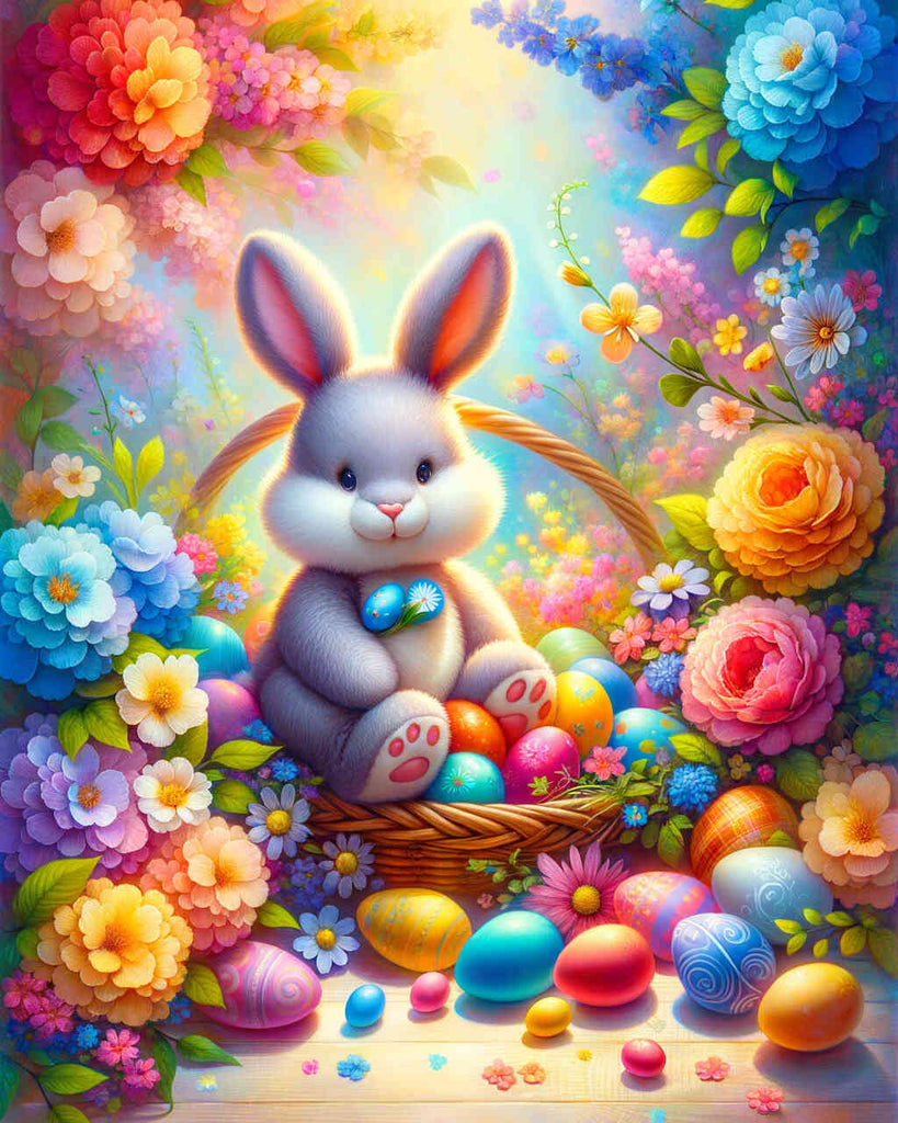 Paint by Numbers - Big Colorful Easter Basket