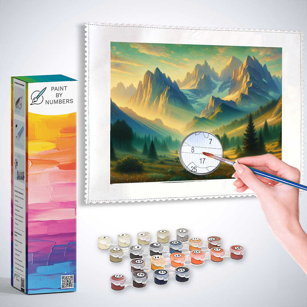 Mountains - Paint by Numbers
