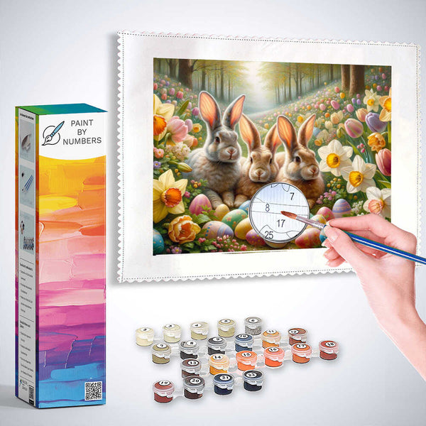 Paint by Numbers - Hash and Easter Egg Meadow