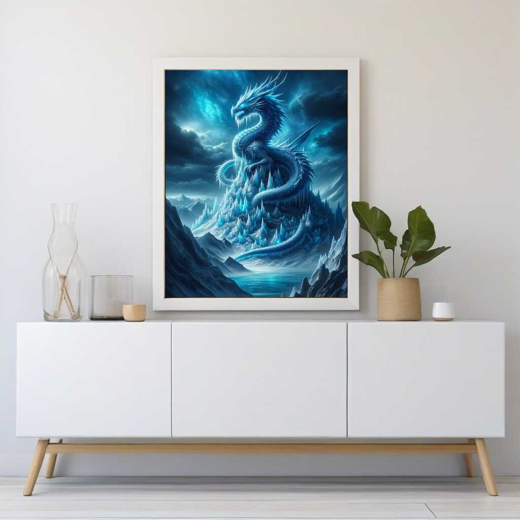 Paint by Numbers - Ice dragon