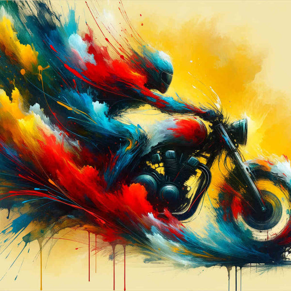 Motorcycle, Abstract - Paint by Numbers