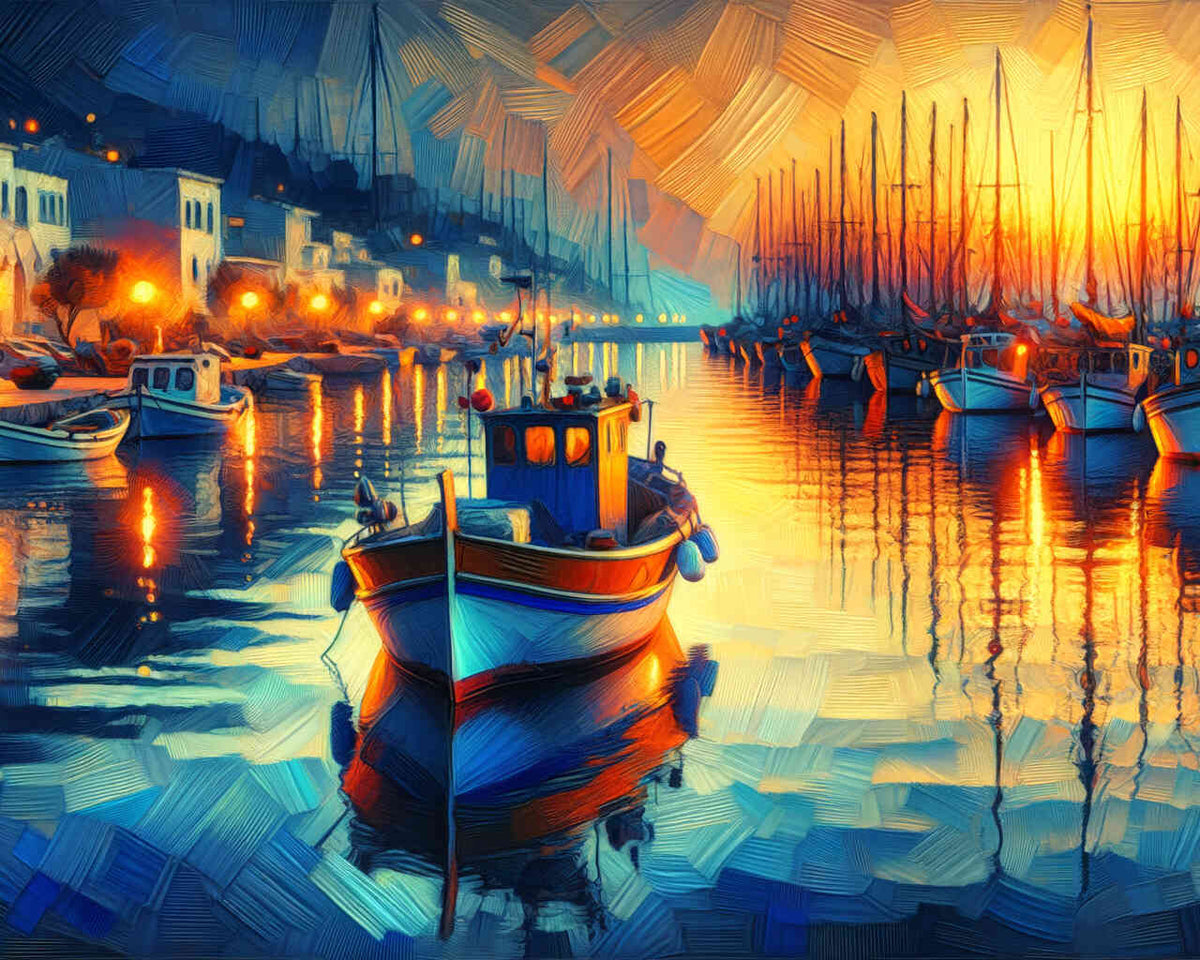 Fishing boats - Paint by Numbers