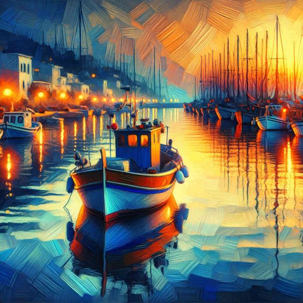 Fishing boats - Paint by Numbers