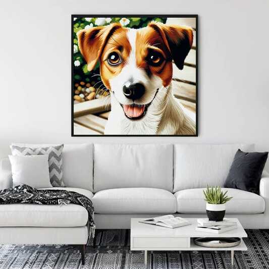 Paint by Numbers - Jack Russel in Brown and White