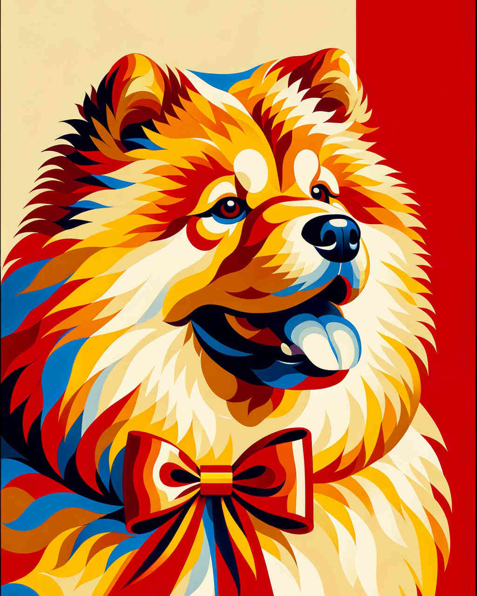 Paint by Numbers - Chow Chow, Portrait