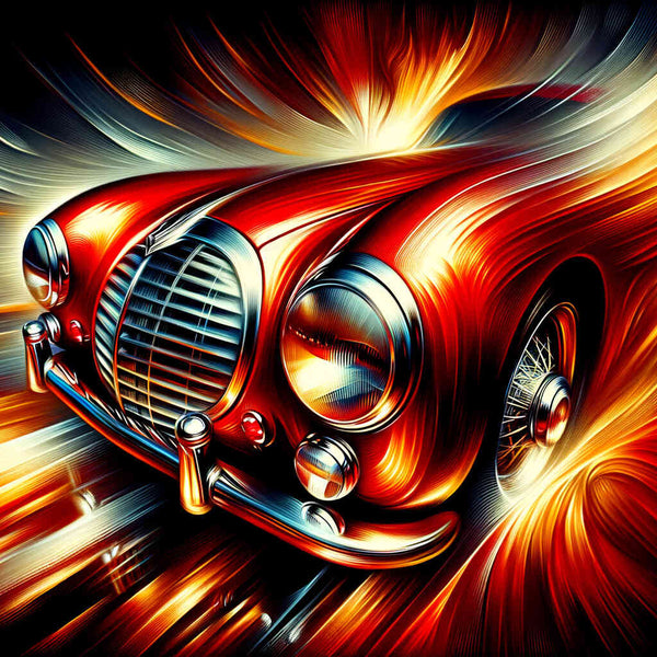 Red car front - Paint by Numbers