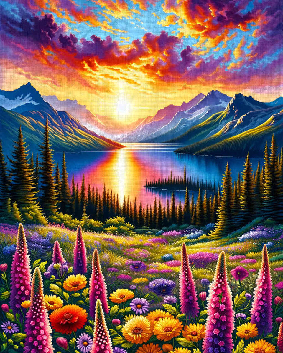 Paint by Numbers - Flowers of the Mountains