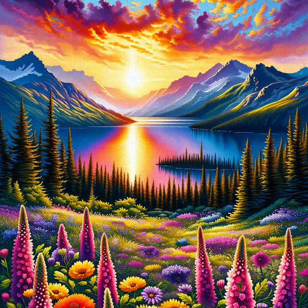 Paint by Numbers - Flowers of the Mountains