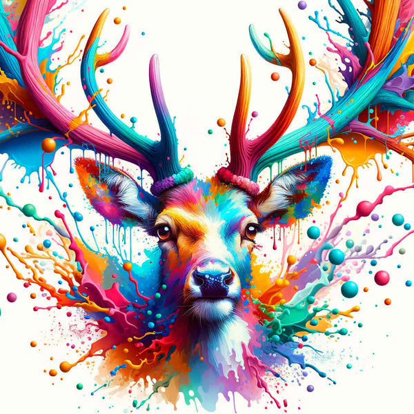 Colorful antlers - Paint by Numbers