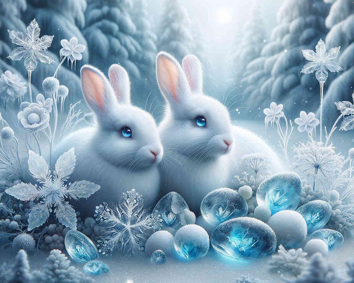 Paint by Numbers - Ice rabbit
