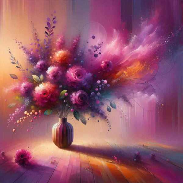Paint by Numbers - Bouquet of flowers in vase