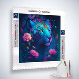 AB Diamond Painting - Mystische Raubkatze - gedruckt in Ultra-HD - AB Diamond, Katze, Löwe, Neu eingetroffen, Quadratisch, Tiere