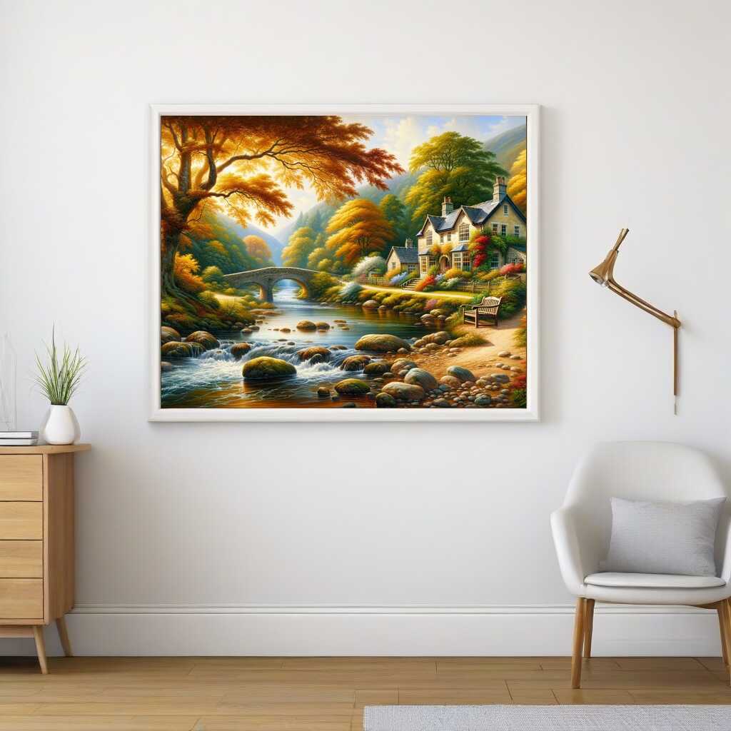 Paint by Numbers - Cottage on the river