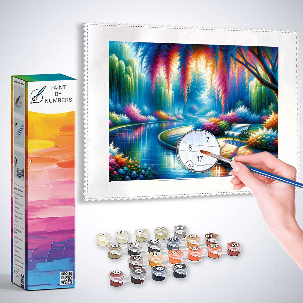 Paint by Numbers - Park landscape