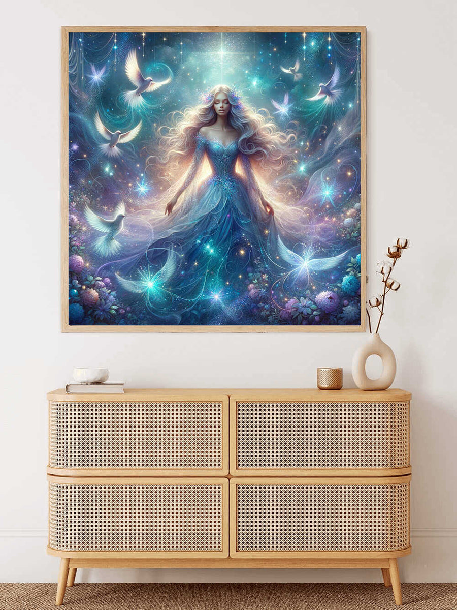 Paint by Numbers - Princess with bird