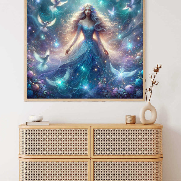 Paint by Numbers - Princess with bird